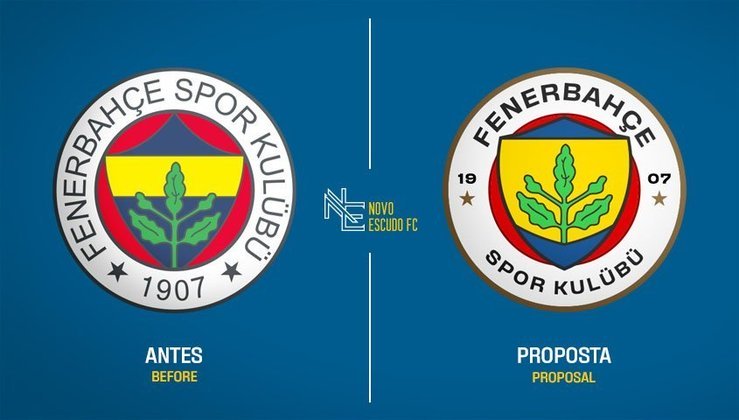 Novo Escudo FC: a proposta de mudança para o Fenerbahce.