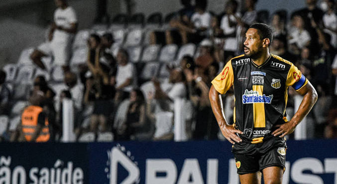 Zagueiro e capitão Bruno Aguiar, do Novorizontino, lamenta resultado do Tigre