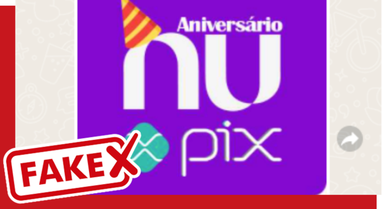 O Nubank não está oferecendo Pix em comemoração do aniversário do banco
