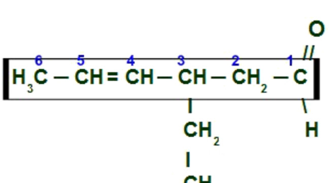 Numeração do 3-etil-hex-4-enal