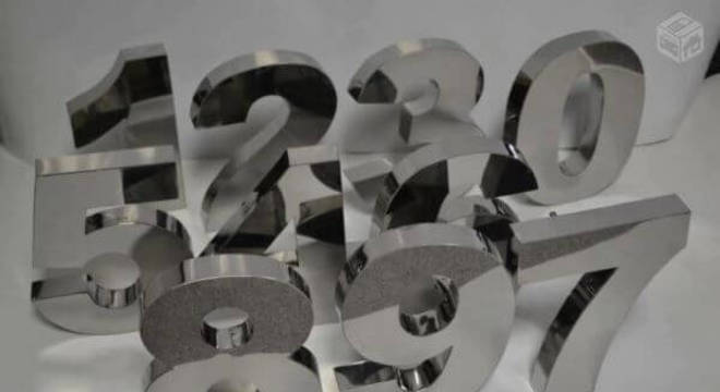 Número de casa em inox avulso