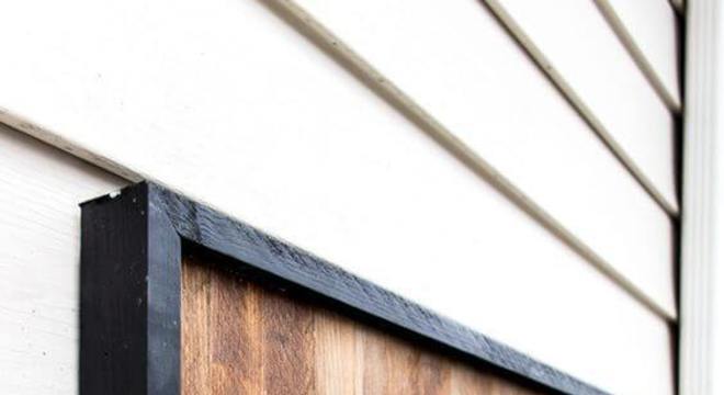 Número de casa em madeira