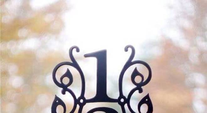 Número de casa grande e bonito