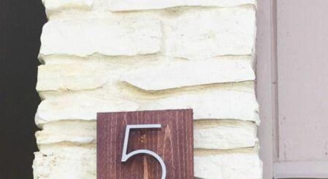 Número de casa na vertical