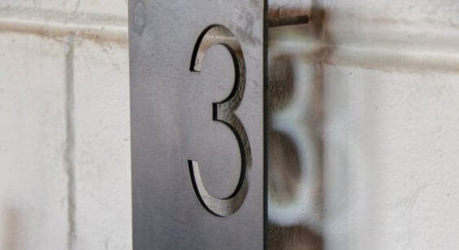 Número de casa personalizado 