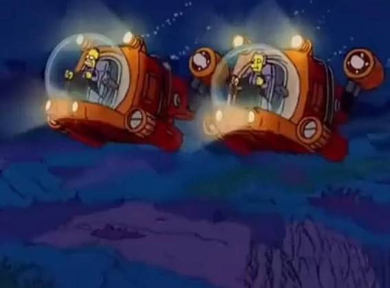 O 10º episódio da temporada 17, intitulado “O Pai do Homer”, mostra o protagonista descobrindo que um bilionário pode ser seu pai biológico, e ambos embarcam em submarinos para chegar ao fundo do mar.