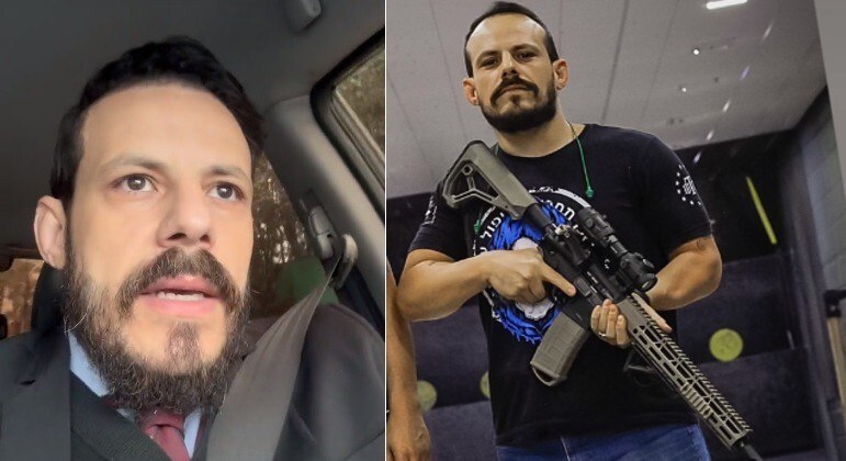 Leandro Mathias tinha um perfil no TikTok onde tirava dúvida sobre o porte de armas