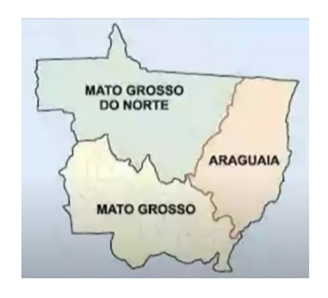  O Araguaia, a leste, ficaria com 32 municípios, com capital Barra do Garça. O Mato Grosso do Norte, na parte superior, teria 47 municípios. Em 1977, houve uma primeira separação no então estado do Mato Grosso com o desmembramento de Mato Grosso do Sul, cuja capital é Campo Grande.