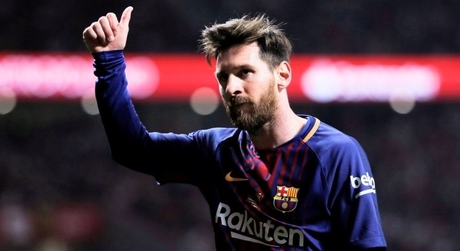 O argentino Messi, do Barcelona, dono do maior salário do mundo no futebol