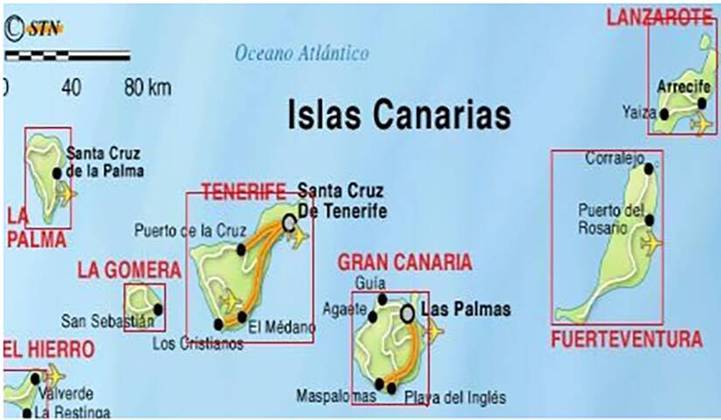 O arquipélago é constituído por sete ilhas principais, divididas em duas províncias e várias pequenas ilhas e ilhéus costeiros.