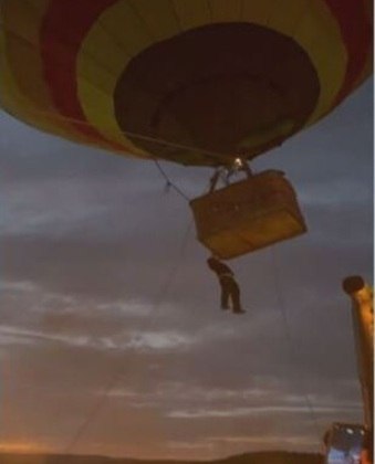 O assistente de piloto Félix Sebastião de Melo Silva Neto, de 18 anos, sobreviveu após cair de um balão na cidade de Pirenópolis, em Goiás.