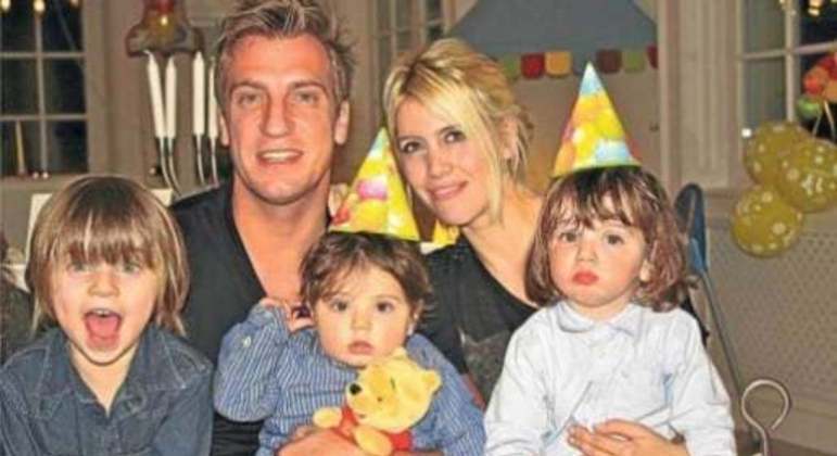 O atacante Maxi López e sua ex-mulher, a modelo Wanda Nara