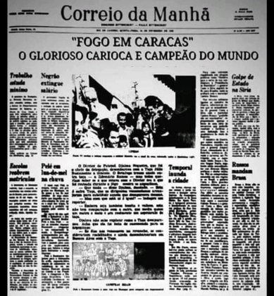 O Botafogo vai pedir à Fifa que reconheça como títulos mundiais três Torneios que venceu em Caracas (VEN), nos anos de 1967, 1968 e 1970. Os jornais à época deram o mesmo tratamento aos títulos do Alvinegro. tados em 1967, 1968 e 1970 e promete ir à Fifa para obter o devido reconhecimento.