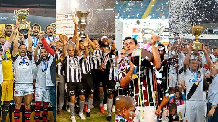 O Campeonato Carioca de 2022 começou! Você lembra quem são os campeões estaduais do século XXI? O Flamengo domina a lista com 11 títulos, enquanto o Botafogo vem atrás com quatro e Fluminense e Vasco com três troféus cada um. O LANCE! relembra todos os clubes vencedores da competição neste século.