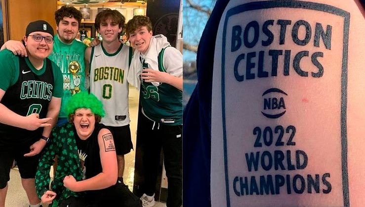 O caso mais recente foi do jovem Jack Bienvenue, fã do Boston Celtics que tatuou o título da NBA há 3 meses. A conquista, porém, ficou com o Golden State Warriors na noite desta quinta-feira (16).