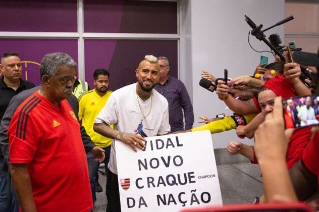 O contrato de Vidal com o Flamengo será válido até o fim de 2023.