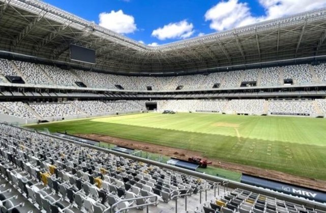 O contrato firmado entre o Atlético-MG e a MRV pelos naming rights da arena é de R$ 60 milhões ao longo de dez anos. Foto: Divulgação / Arena MRV