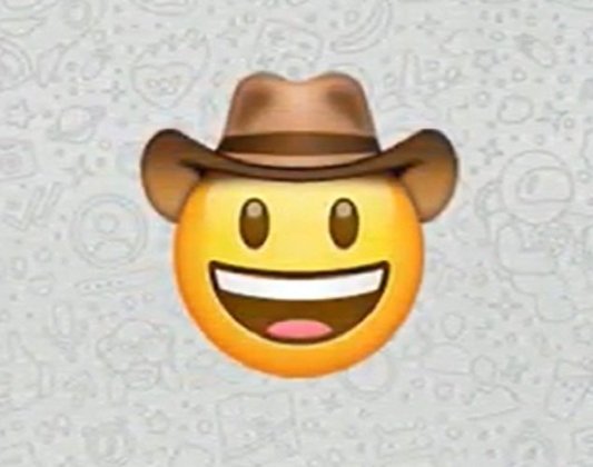 O cowboy - Serve para mostrar como você está feliz naquele momento. 