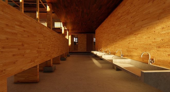 O custo estimado da construção é de 50 a 60 libras por metro quadrado