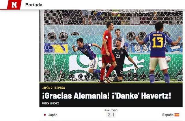 O espanhol Marca agradeceu ao Havertz, que fez os gols de empate e da virada alemã. Esses tentos anotados foram responsáveis pela classificação da Espanha.