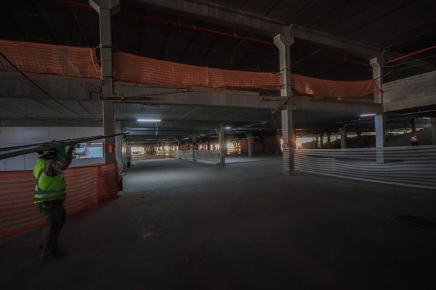 O estacionamento da Arena MRV terá quatro níveis e acessos diretos à Esplanada.