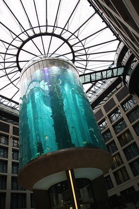 O estouro de um aquário na Alemanha estarreceu o mundo. Era o maior aquário cilíndrico do planeta.