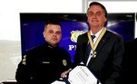 O ex-diretor da PRF Silvinei Vasques e o ex-presidente Jair Bolsonaro
