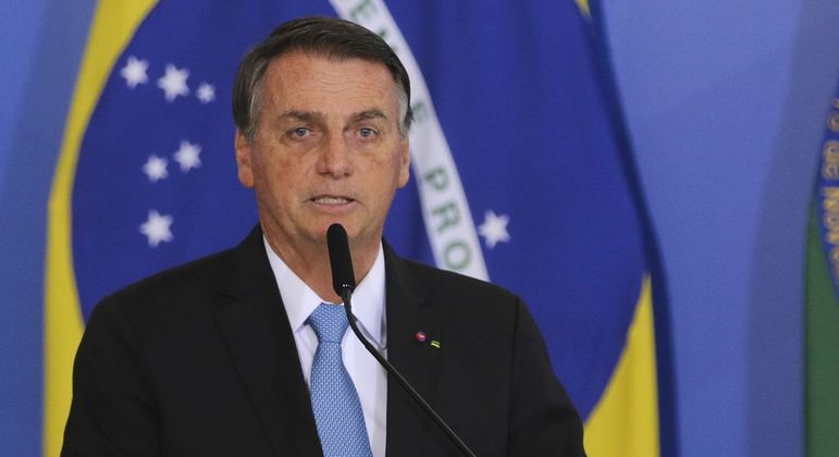 O ex-presidente da República Jair Bolsonaro (PL) durante discurso
