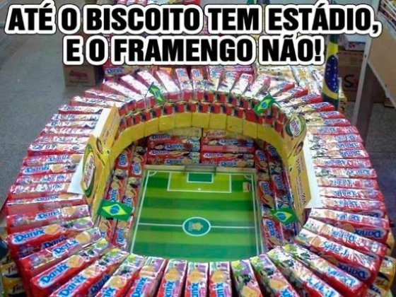 O Flamengo é alvo dos rivais por não ter estádio próprio.