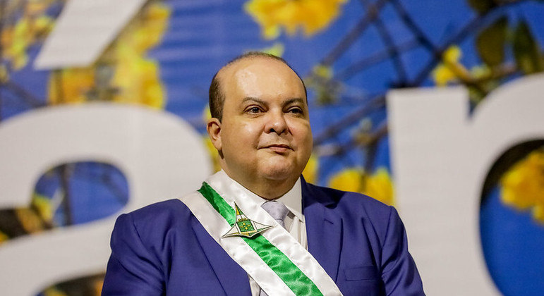O governador do DF, Ibaneis Rocha