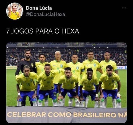 O hexa está próximo? Torcedores fazem memes após vitória do Brasil por 5 a 1 sobre a Tunísia.