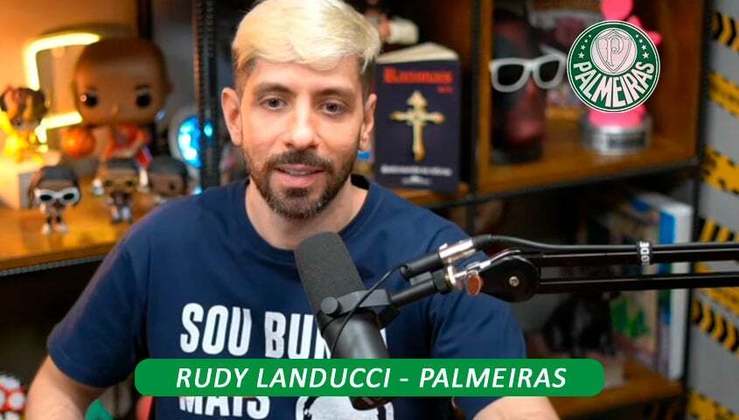 O humorista Rudy Landucci, que faz sucesso com imitações de celebridades do mundo esportivo, é torcedor do Palmeiras.