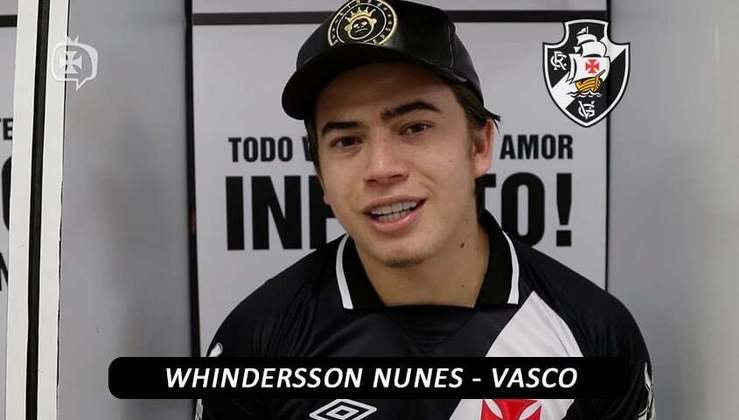 O humorista Whindersson Nunes é declaradamente torcedor do Vasco.