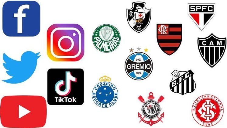 O IBOPE Repucom divulgou o Ranking Digital dos Clubes Brasileiros. Veja a lista atualizada com os 40 clubes do Brasil com mais inscritos nas redes sociais, somando números do Facebook, Twitter, Instagram, YouTube e TikTok.