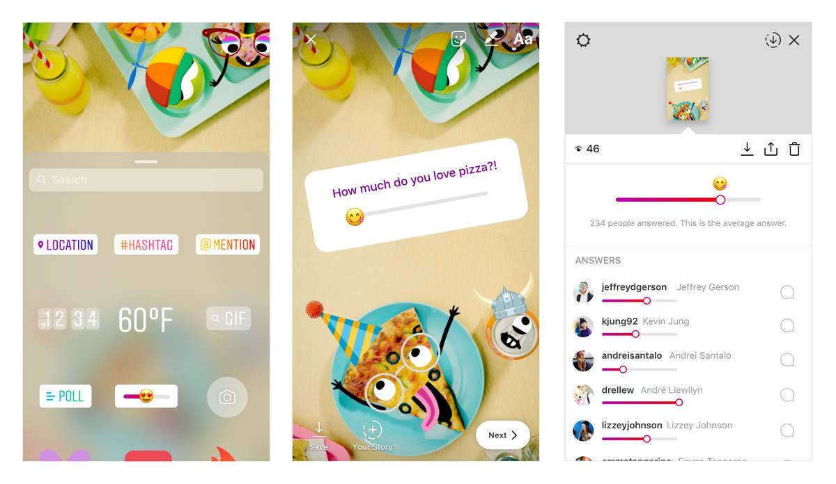 Instagram ganha enquete em forma de emoji