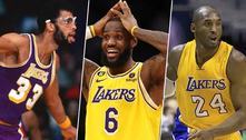 LeBron James mira o topo nesta terça: saiba quem são os 20 maiores pontuadores da NBA
