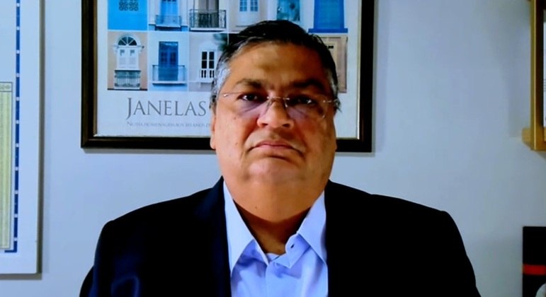 O ministro da Justiça e Segurança Pública, Flávio Dino, em entrevista à Record TV