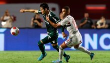 ATUAÇÕES: Raphael Veiga é o único que se salva pelo Palmeiras em derrota sofrida no clássico