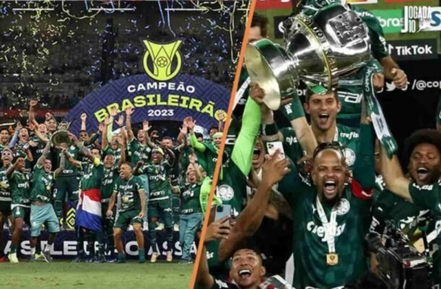 O Palmeiras se tornou o clube com a maior quantidade de conquistas nacionais no Século XXI. Foram, portanto, três Copas do Brasil e quatro Campeonatos Brasileiros. - Foto: Cesar Greco/Palmeiras