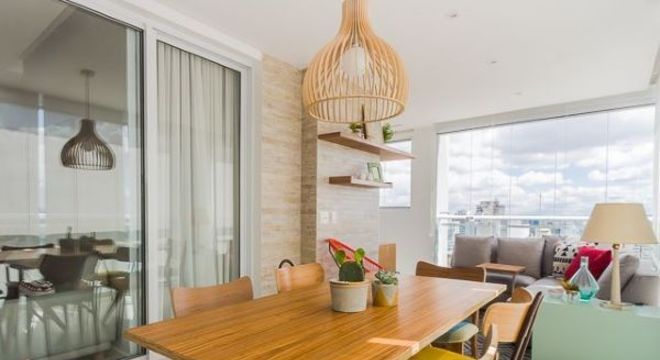 O pendente aramado pode ser usado na varanda gourmet