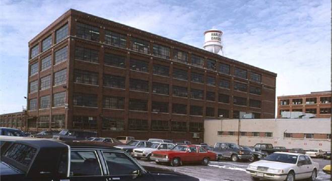 O prdio da Harley-Davidson em Milwaukee em meados da dcada de 1980 / Divulgao 