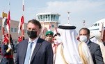 O presidente Bolsonaro chega ao Bahrein, penúltima etapa da viagem oficial ao Oriente Médio