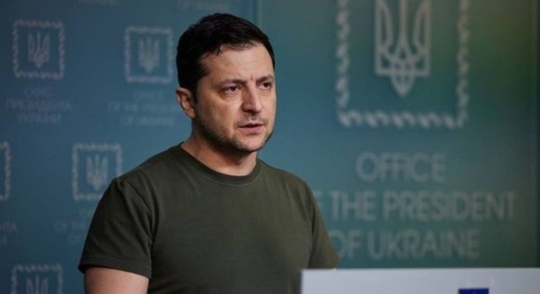 O presidente da Ucrânia, Volodmir Zelenski
