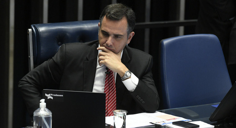 O presidente do Senado, Rodrigo Pacheco 