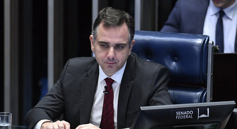 O presidente do Senado, Rodrigo Pacheco 