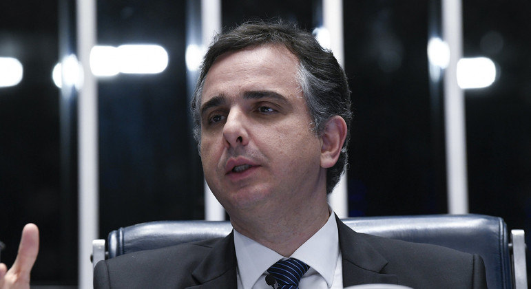 O presidente do Senado, Rodrigo Pacheco 