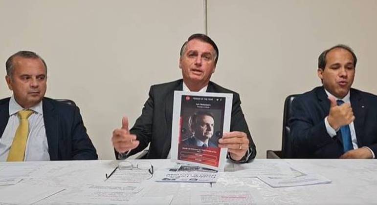 O presidente Jair Bolsonaro, em live