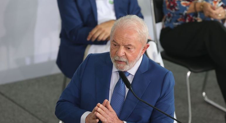 O presidente Luiz Inácio Lula da Silva (PT), em evento no Palácio do Planalto