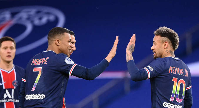 Paris Saint-Germain derrotou o Montpellier por 2 a 0, pelo Campeonato Francês, no sábado (25)