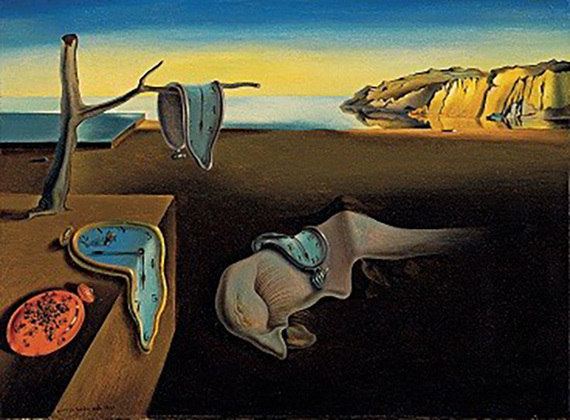 O quadro Persistência da Memória também se refere a imagens oníricas. Dalí levou 2 horas para pintar a maior parte da obra e, ao mostrar para a esposa, ela disse que 
